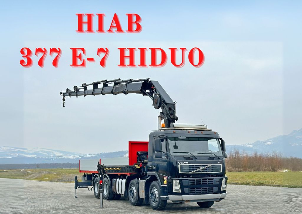 Volvo FM 440* HIAB 377 E-7 HIDUO + FUNK / 8x4 - Dropside/ Flatbed truck, Crane truck: picture 1 Volvo FM 440* HIAB 377 E-7 HIDUO + FUNK / 8x4 - Dropside/ Flatbed truck, Crane truck: picture 1