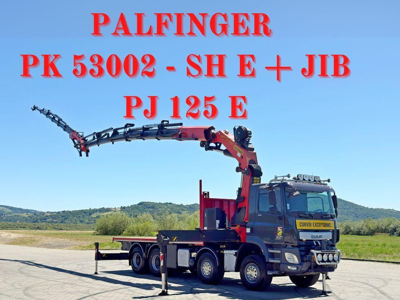DAF CF 410 * PK 53002 - SH E/JIB PJ 125 E + FUNK*8x4 - Dropside/ Flatbed truck, Crane truck: picture 1 DAF CF 410 * PK 53002 - SH E/JIB PJ 125 E + FUNK*8x4 - Dropside/ Flatbed truck, Crane truck: picture 1