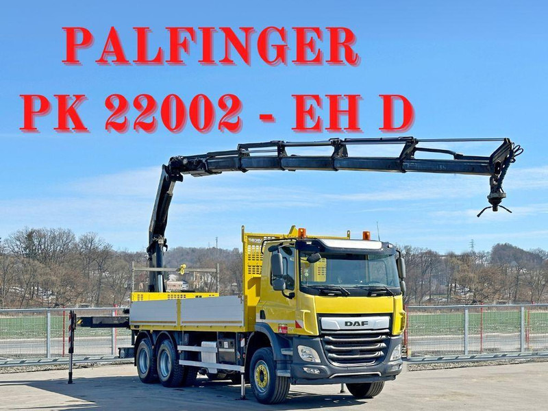 DAF CF 450 * PK 22002 - EH D + FUNK * 6x4 * TOP - Dropside/ Flatbed truck, Crane truck: picture 1 DAF CF 450 * PK 22002 - EH D + FUNK * 6x4 * TOP - Dropside/ Flatbed truck, Crane truck: picture 1