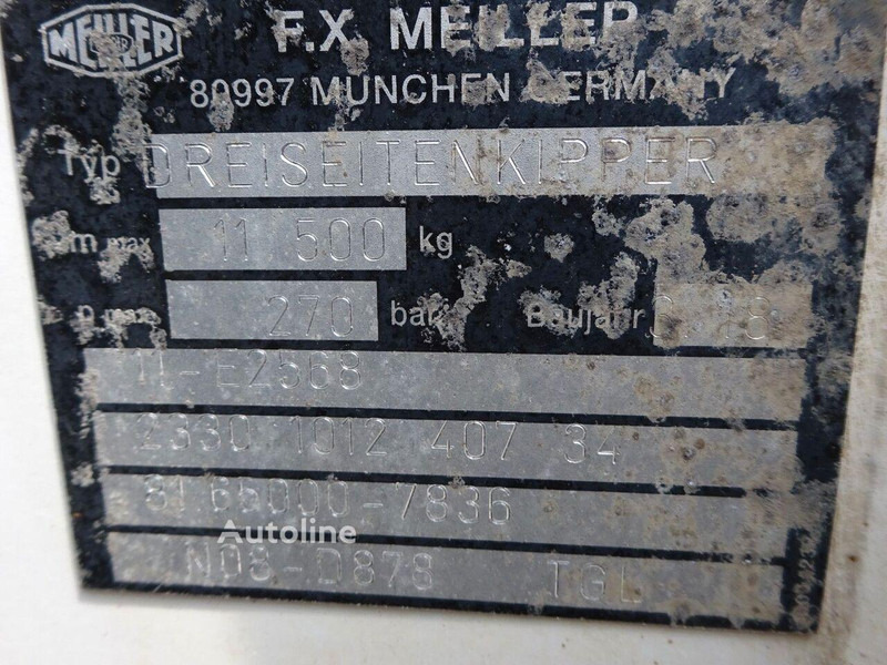 Lease a MAN TGM 15.290 - 3 way tipper+crane MAN TGM 15.290 - 3 way tipper+crane: picture 15