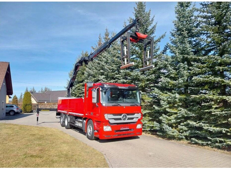 Mercedes-Benz Actros 2546 6x2 Flatbed + Crane HIAB 166 K + RC - Dropside/ Flatbed truck, Crane truck: picture 3 Mercedes-Benz Actros 2546 6x2 Flatbed + Crane HIAB 166 K + RC - Dropside/ Flatbed truck, Crane truck: picture 3