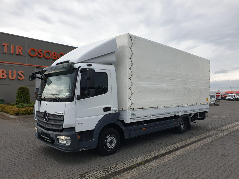 Mercedes-Benz Atego 818 TILT+LIFT 1.HAND 72000km !! - Curtainsider truck: picture 1 Mercedes-Benz Atego 818 TILT+LIFT 1.HAND 72000km !! - Curtainsider truck: picture 1