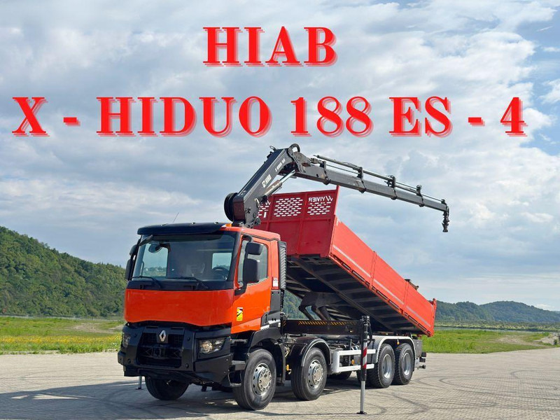 Renault C 430 *KIPPER 6,80m* HIAB X-HIDUO 188 ES-4 * 8x4 - Tipper, Crane truck: picture 1 Renault C 430 *KIPPER 6,80m* HIAB X-HIDUO 188 ES-4 * 8x4 - Tipper, Crane truck: picture 1