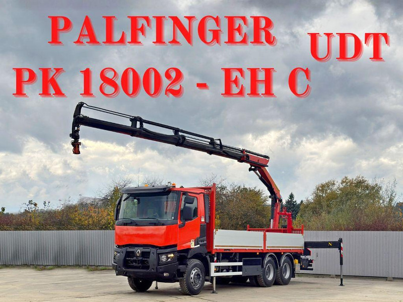 Renault C430 * PALFINGER PK 18002 - EHC + FUNK/ 6x4 - Dropside/ Flatbed truck, Crane truck: picture 3 Renault C430 * PALFINGER PK 18002 - EHC + FUNK/ 6x4 - Dropside/ Flatbed truck, Crane truck: picture 3