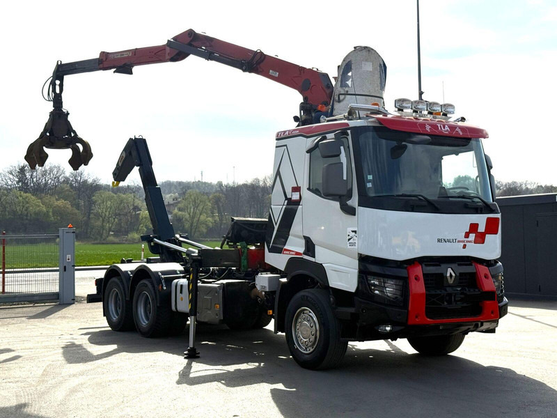 Renault C520 * ABROLLKIPPER 4,80 m * KESLA * 6x4! - Hook lift truck, Crane truck: picture 2 Renault C520 * ABROLLKIPPER 4,80 m * KESLA * 6x4! - Hook lift truck, Crane truck: picture 2