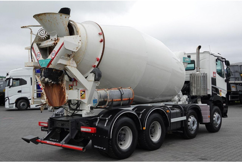 Renault T 460 / 8X4 / BETONOMIESZARKA / GRUSZKA 9M3 / IMER / ALUFELGI / - Concrete mixer truck: picture 4 Renault T 460 / 8X4 / BETONOMIESZARKA / GRUSZKA 9M3 / IMER / ALUFELGI / - Concrete mixer truck: picture 4
