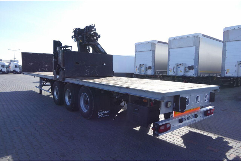 Samro NACZEPA PLATFORMA + HDS HIAB R 150 / DO BUDOWLANKI / PODŁOGA SZY - Dropside/ Flatbed semi-trailer: picture 3 Samro NACZEPA PLATFORMA + HDS HIAB R 150 / DO BUDOWLANKI / PODŁOGA SZY - Dropside/ Flatbed semi-trailer: picture 3