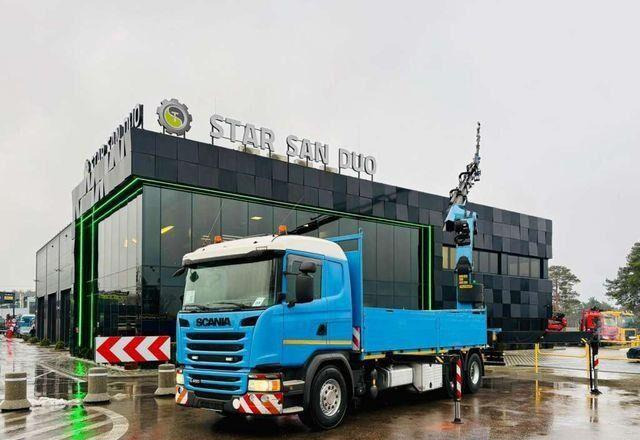 Scania G450 6x4 PALFINGER PK 42002 SH Fly Jib Crane - Dropside/ Flatbed truck, Crane truck: picture 2 Scania G450 6x4 PALFINGER PK 42002 SH Fly Jib Crane - Dropside/ Flatbed truck, Crane truck: picture 2