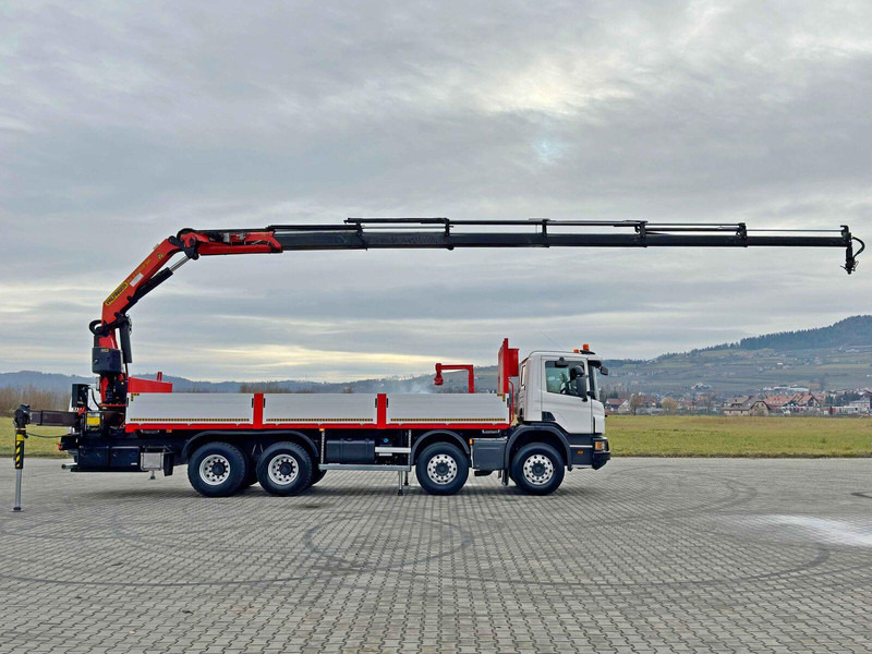 Scania P 450 - Dropside/ Flatbed truck, Crane truck: picture 5 Scania P 450 - Dropside/ Flatbed truck, Crane truck: picture 5