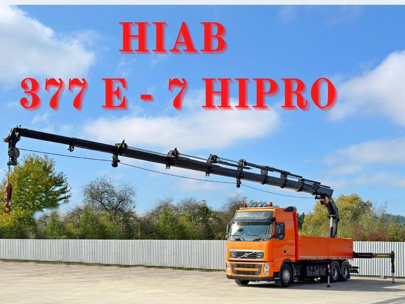 Volvo FH 460 * HIAB 377 E - 7 HIPRO + FUNK * 6x4 - Dropside/ Flatbed truck, Crane truck: picture 1 Volvo FH 460 * HIAB 377 E - 7 HIPRO + FUNK * 6x4 - Dropside/ Flatbed truck, Crane truck: picture 1