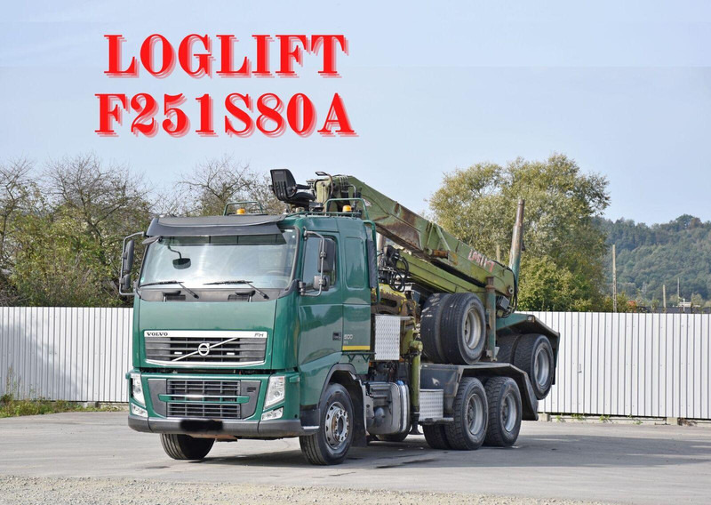Volvo FH 500 * LOGLIFT F251 S80A + Anhänger /6x4 - Timber truck, Crane truck: picture 1 Volvo FH 500 * LOGLIFT F251 S80A + Anhänger /6x4 - Timber truck, Crane truck: picture 1