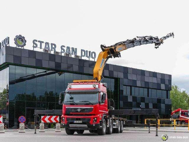 Volvo FMX 500 8x2 Effer 585 Fly Jib Winch Crane Kran - Dropside/ Flatbed truck, Crane truck: picture 2 Volvo FMX 500 8x2 Effer 585 Fly Jib Winch Crane Kran - Dropside/ Flatbed truck, Crane truck: picture 2