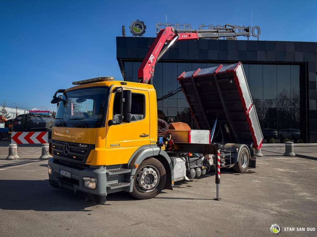 Mercedes-Benz AXOR 1824 4x2 HMF 975 HDS Crane Rotator Kipper Mercedes-Benz AXOR 1824 4x2 HMF 975 HDS Crane Rotator Kipper - Crane truck, Tipper: picture 4 Mercedes-Benz AXOR 1824 4x2 HMF 975 HDS Crane Rotator Kipper Mercedes-Benz AXOR 1824 4x2 HMF 975 HDS Crane Rotator Kipper - Crane truck, Tipper: picture 4