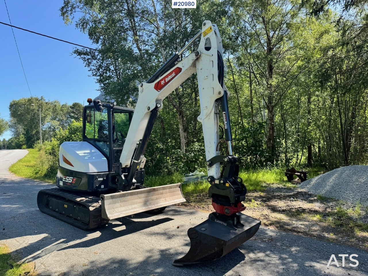 Bobcat E55Z Minigraver m/ Rototilt og 2 skuffer. 230 timer! - Mini excavator: picture 4 Bobcat E55Z Minigraver m/ Rototilt og 2 skuffer. 230 timer! - Mini excavator: picture 4