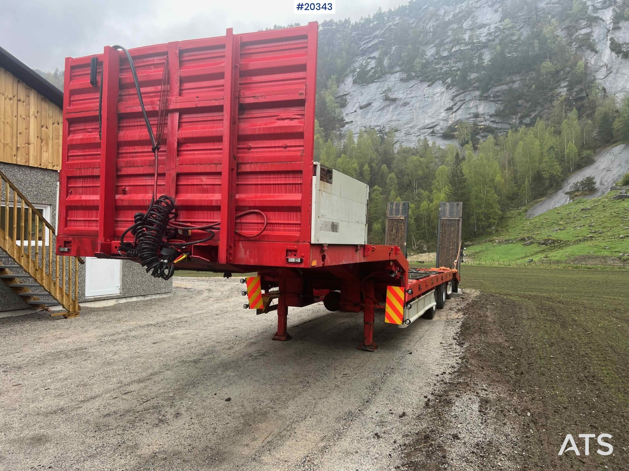 Damm SE-51M 3 akslet Maskinhenger m/ hydrauliske kjørebroer - Low loader semi-trailer: picture 2 Damm SE-51M 3 akslet Maskinhenger m/ hydrauliske kjørebroer - Low loader semi-trailer: picture 2