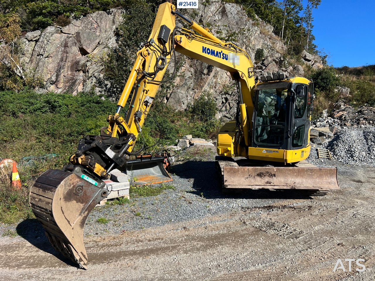 Komatsu PC78us Gravemaskin m/ Rototilt, pusseskuffe, smalskuffe og graveskuffe - Crawler excavator: picture 3 Komatsu PC78us Gravemaskin m/ Rototilt, pusseskuffe, smalskuffe og graveskuffe - Crawler excavator: picture 3