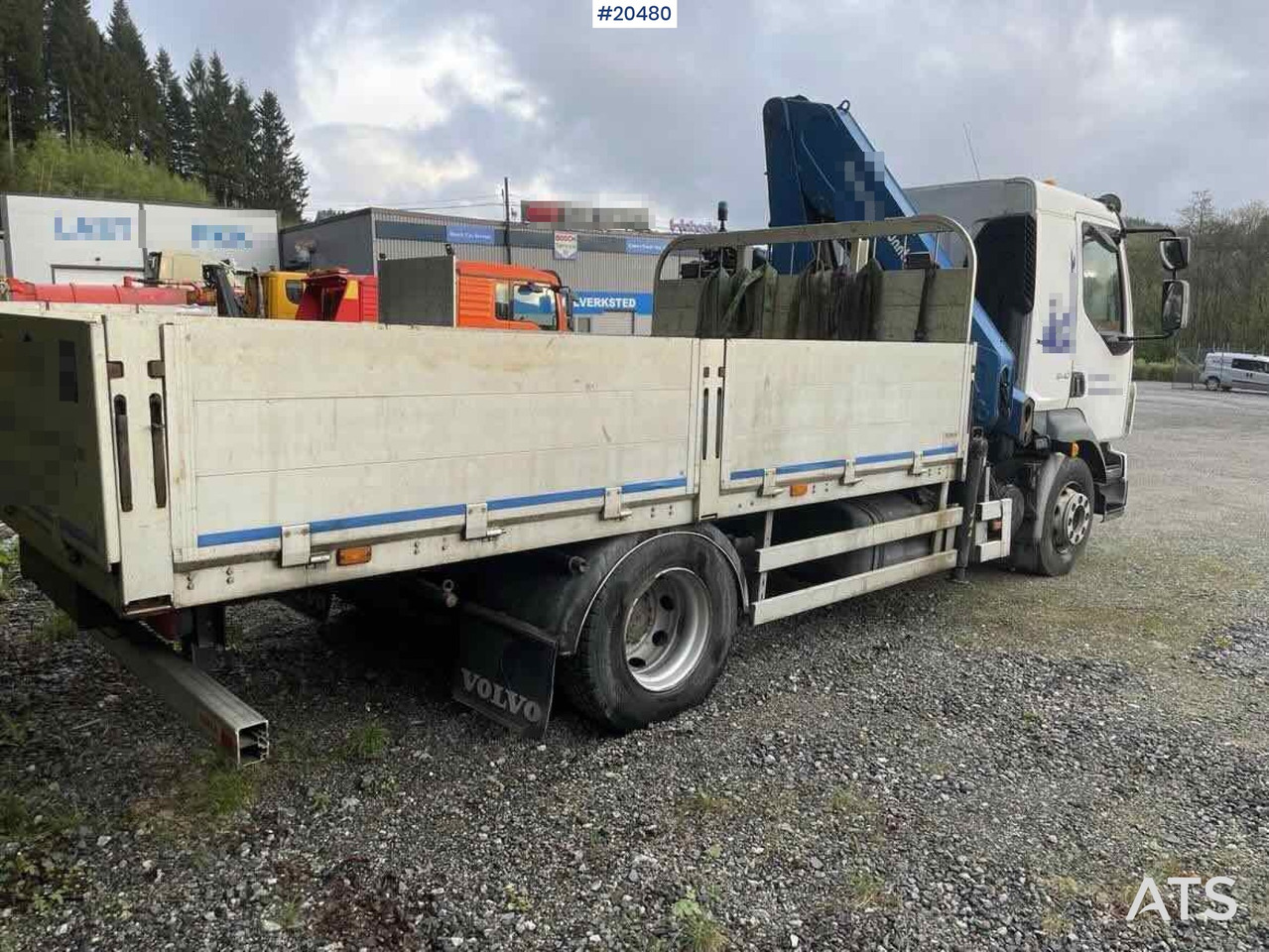 Volvo FL240 - Crane truck, Dropside/ Flatbed truck: picture 2 Volvo FL240 - Crane truck, Dropside/ Flatbed truck: picture 2