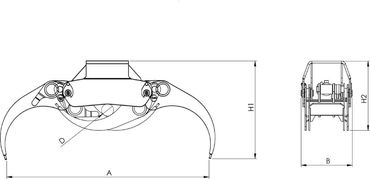 LOG GRAB PF-L.19 - Grapple for Loader crane: picture 4 LOG GRAB PF-L.19 - Grapple for Loader crane: picture 4