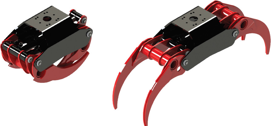 LOG GRAB  REINFORCED SERIE PF-R 22 - Grapple for Loader crane: picture 1 LOG GRAB  REINFORCED SERIE PF-R 22 - Grapple for Loader crane: picture 1