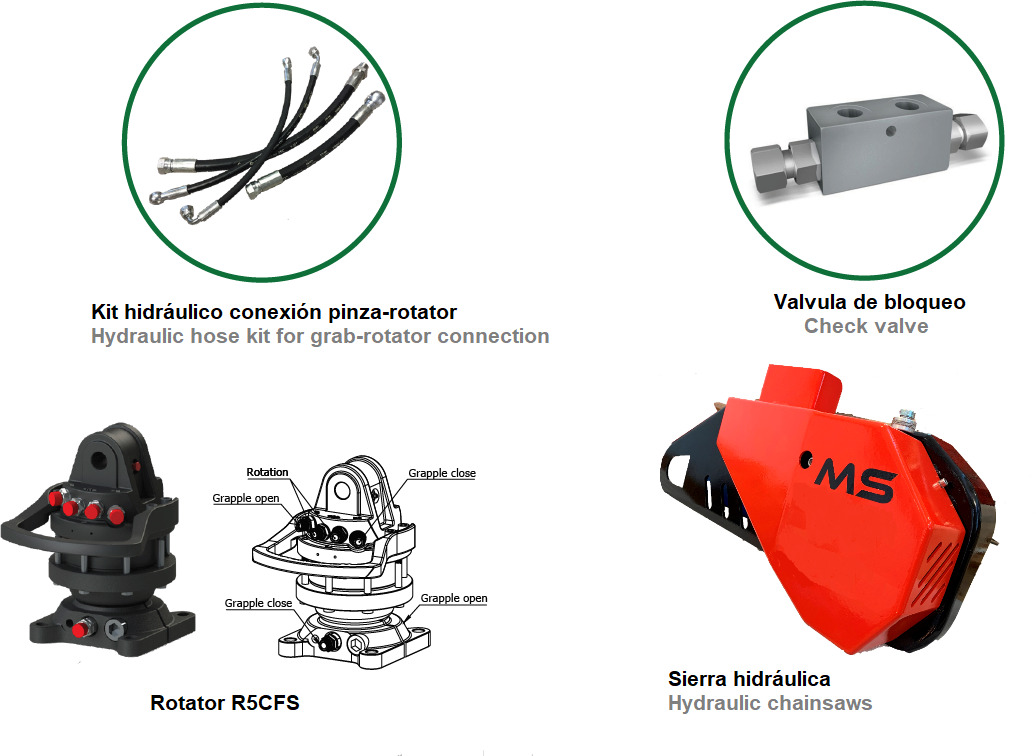 LOG GRAB  REINFORCED SERIE PF-R 22 - Grapple for Loader crane: picture 3 LOG GRAB  REINFORCED SERIE PF-R 22 - Grapple for Loader crane: picture 3