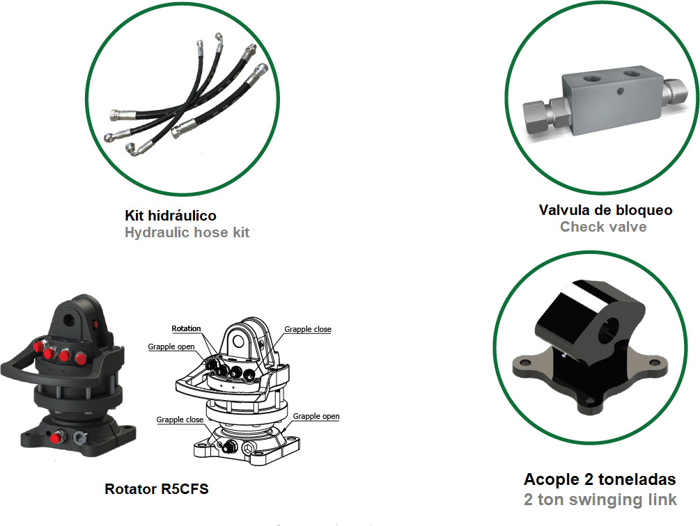 Polyp grab PLP 180/4 - Grapple for Loader crane: picture 3 Polyp grab PLP 180/4 - Grapple for Loader crane: picture 3