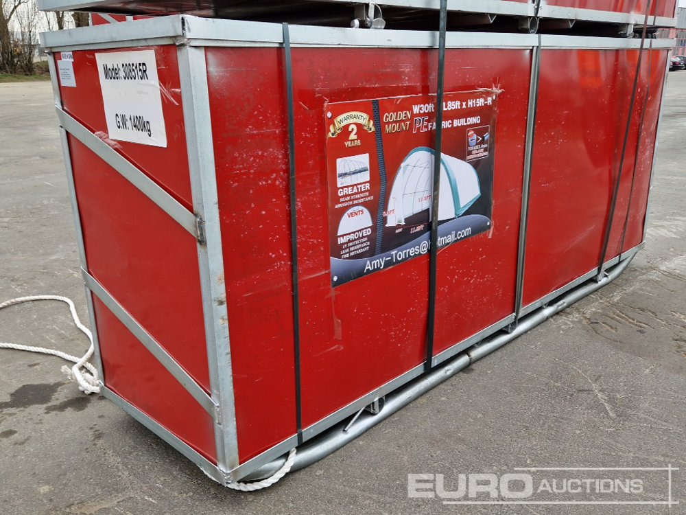 Unused 30x85x15 Dome Storage Shelter - Construction container: picture 1 Unused 30x85x15 Dome Storage Shelter - Construction container: picture 1