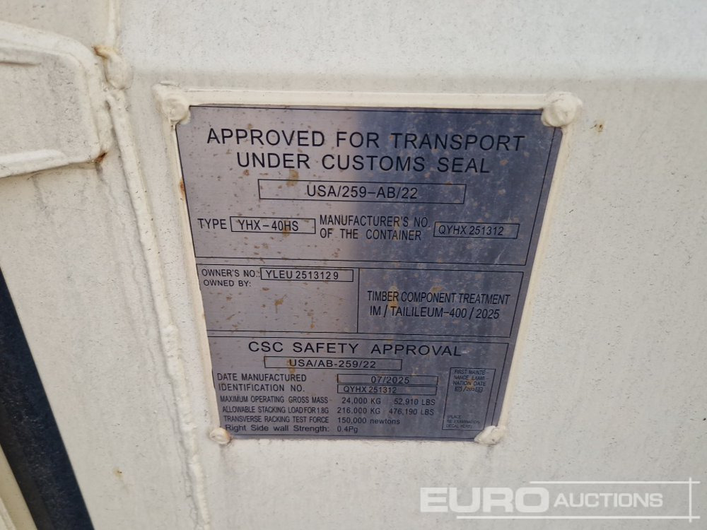 2025 40' x 8' High Cube Container, 4 Side Doors, 1 End Door - Shipping container: picture 5 2025 40' x 8' High Cube Container, 4 Side Doors, 1 End Door - Shipping container: picture 5