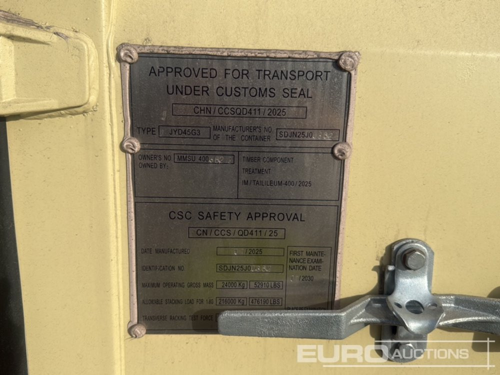 40' x 8' High Cube Container, 4 Side Doors, 1 End Door - Shipping container: picture 5 40' x 8' High Cube Container, 4 Side Doors, 1 End Door - Shipping container: picture 5