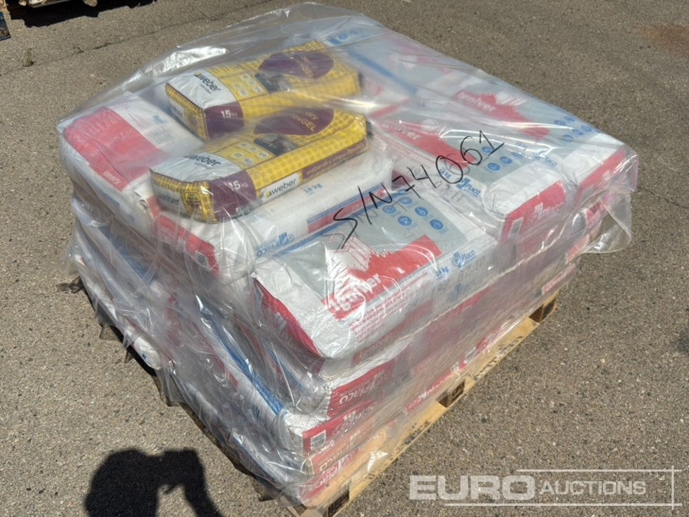 Pallet of 25kg Bags of Mortar, 15kg Flexible Waterproof gel. - Construction equipment: picture 1 Pallet of 25kg Bags of Mortar, 15kg Flexible Waterproof gel. - Construction equipment: picture 1