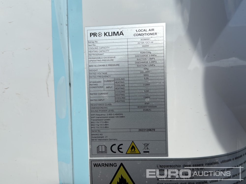 Construction equipment Pr Klima 2500W A/C Unit (2 of): picture 6