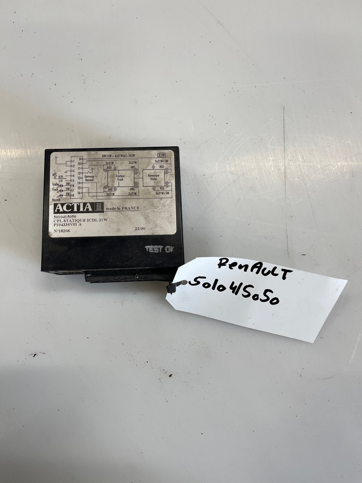 RENAULT ACTIA BLINK ECU 5010415050 - Electrical system for Truck: picture 1 RENAULT ACTIA BLINK ECU 5010415050 - Electrical system for Truck: picture 1