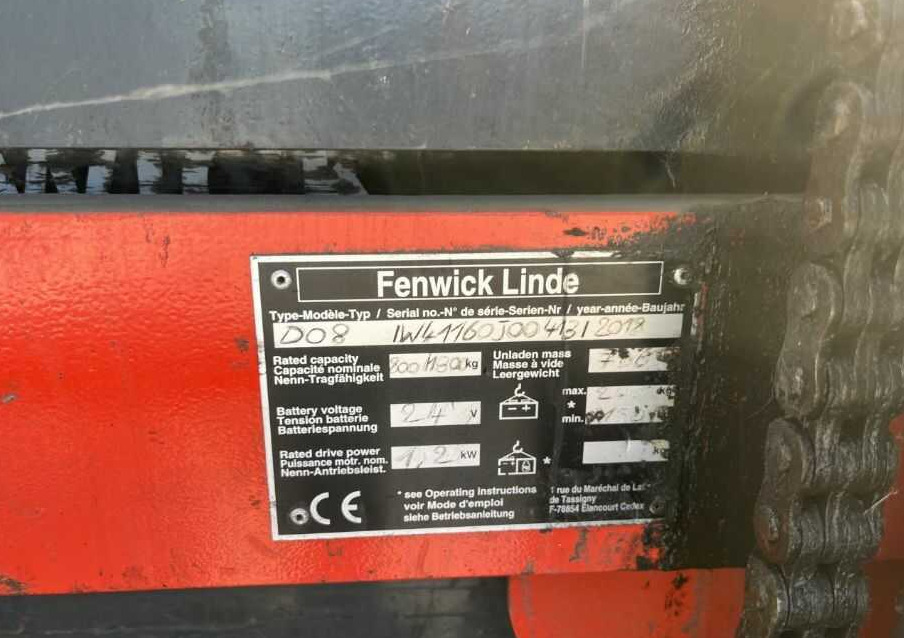 Linde D08 - Stacker: picture 4 Linde D08 - Stacker: picture 4