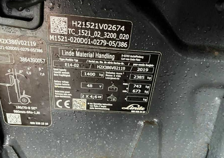 Linde E14-02 - Electric forklift: picture 4 Linde E14-02 - Electric forklift: picture 4