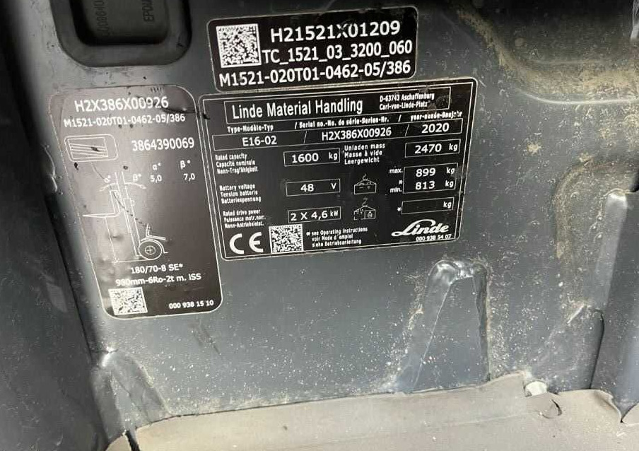 Linde E16-02 - Electric forklift: picture 4 Linde E16-02 - Electric forklift: picture 4