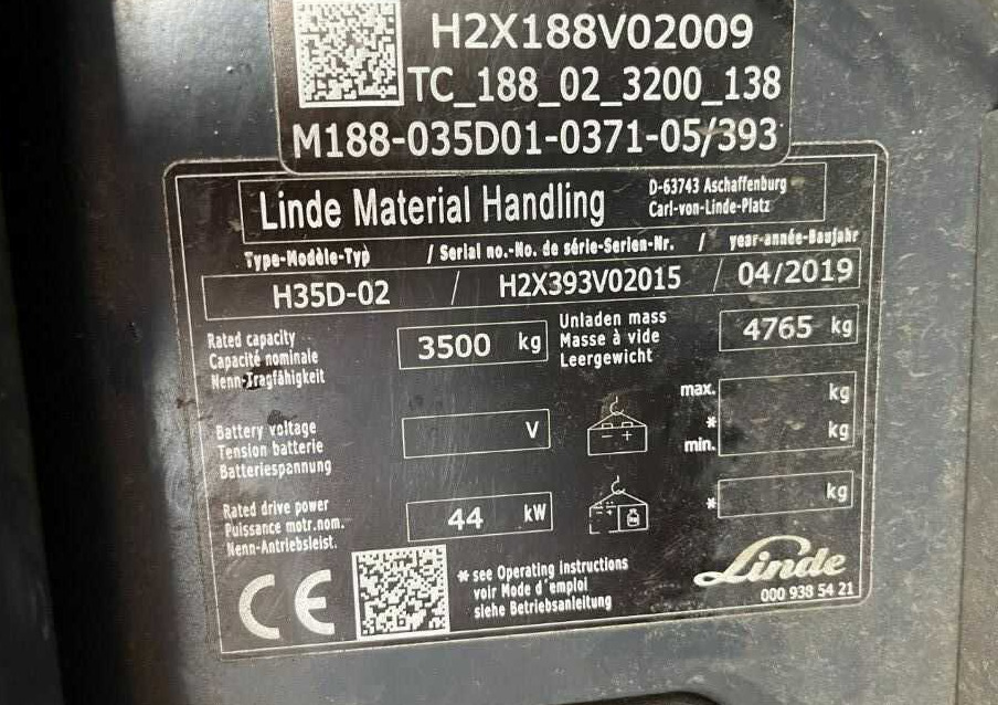 Linde H35D-02 - Diesel forklift: picture 4 Linde H35D-02 - Diesel forklift: picture 4