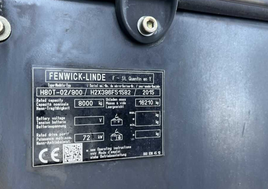 Linde H80T-02/900 - LPG forklift: picture 4 Linde H80T-02/900 - LPG forklift: picture 4