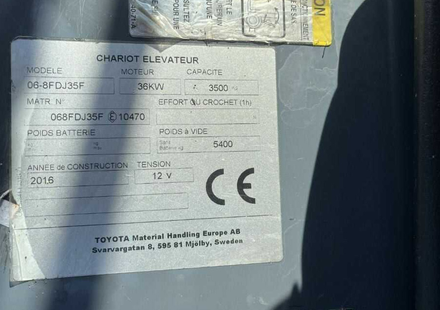 Toyota 8FDJF35 - Diesel forklift: picture 4 Toyota 8FDJF35 - Diesel forklift: picture 4