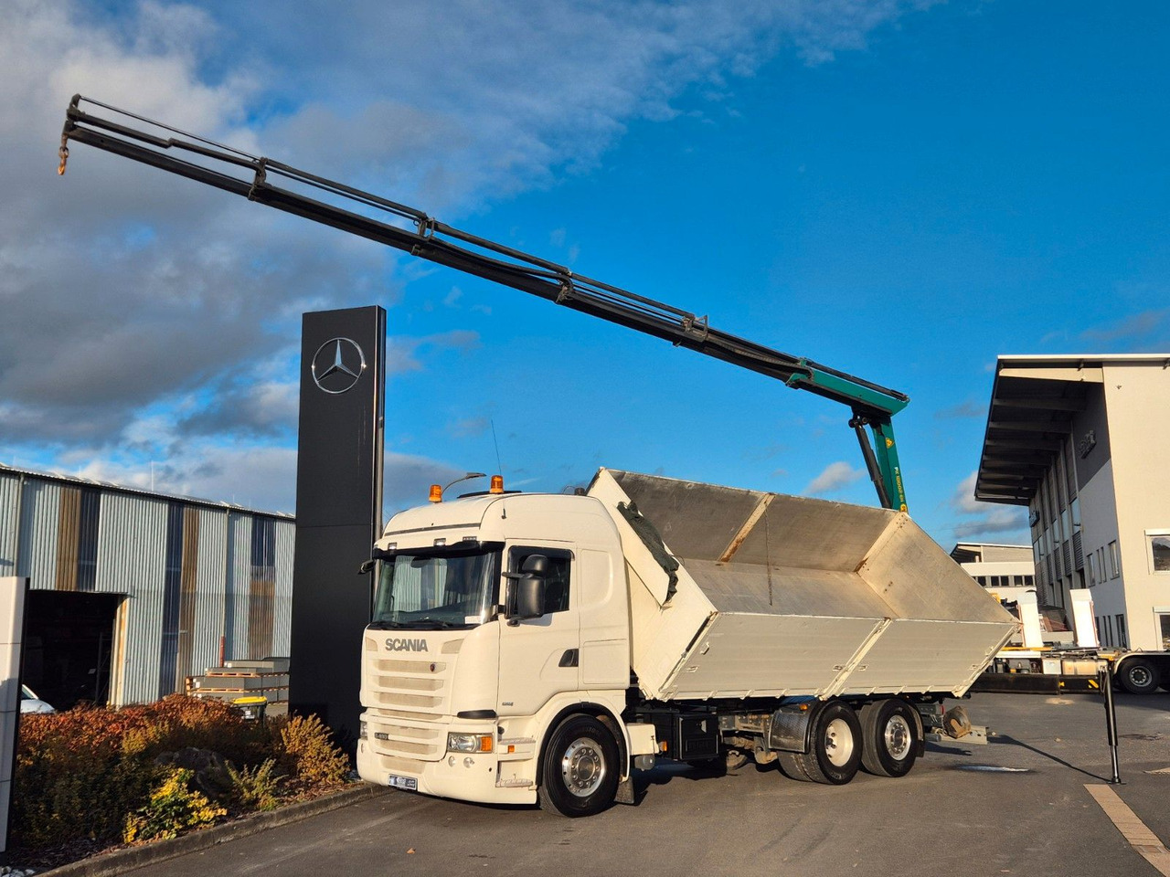 Scania G490 LB6x2*4HNB Palfinger PK 18002-EH D Funk AHK - Tipper, Crane truck: picture 1 Scania G490 LB6x2*4HNB Palfinger PK 18002-EH D Funk AHK - Tipper, Crane truck: picture 1