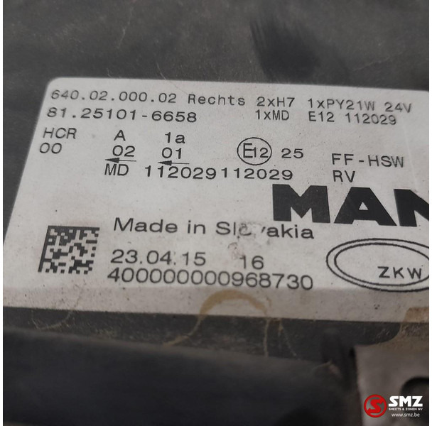 MAN Occ koplamp rechts MAN - Headlight for Truck: picture 3 MAN Occ koplamp rechts MAN - Headlight for Truck: picture 3