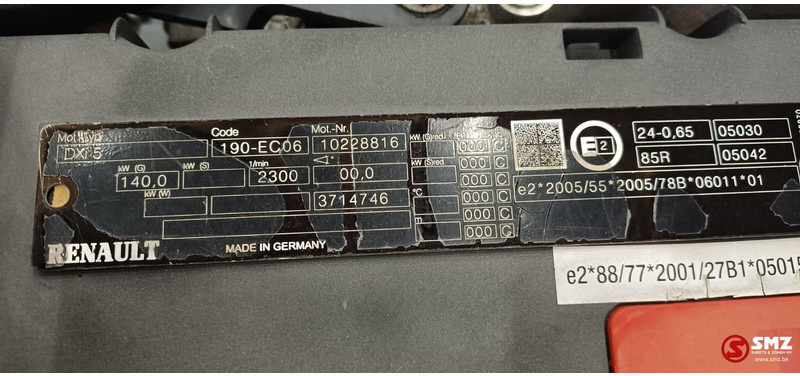 Renault Occ motor DXI5 140kw Renault - Engine for Truck: picture 5 Renault Occ motor DXI5 140kw Renault - Engine for Truck: picture 5