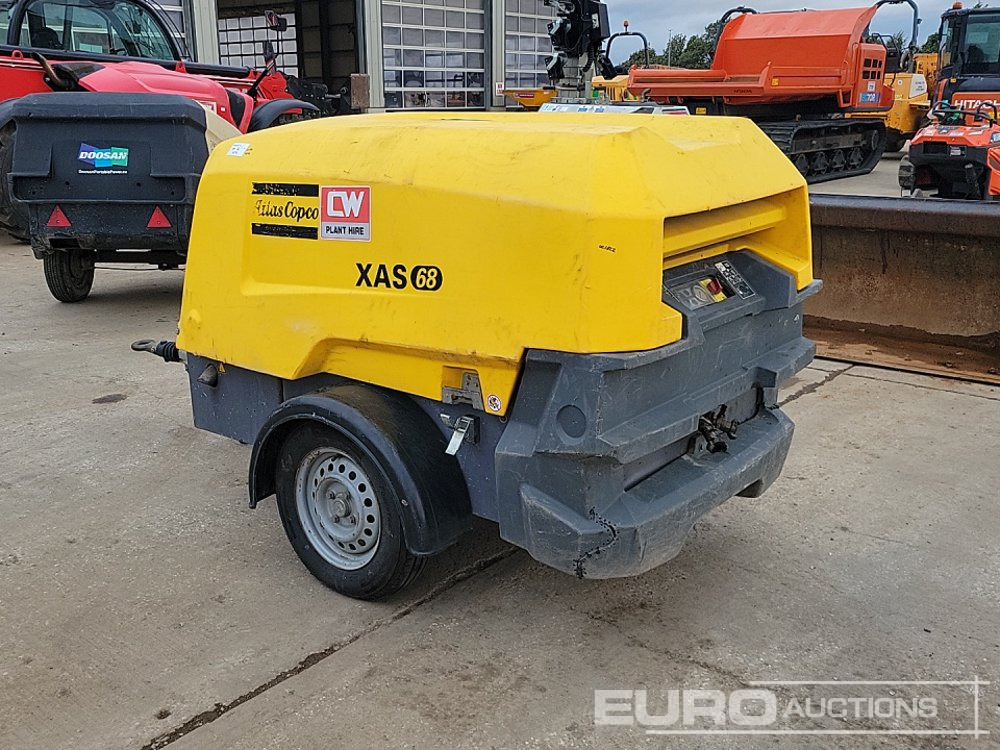 2016 Atlas Copco XAS68 - Air compressor: picture 3 2016 Atlas Copco XAS68 - Air compressor: picture 3