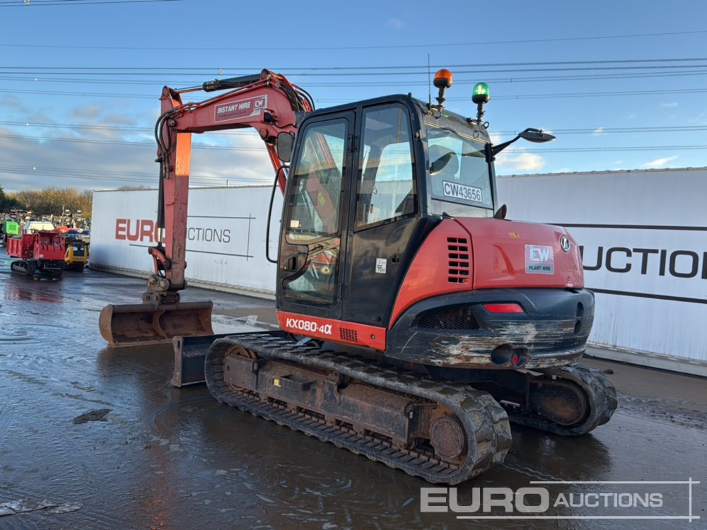 2018 Kubota KX080-4A - Mini excavator: picture 3 2018 Kubota KX080-4A - Mini excavator: picture 3