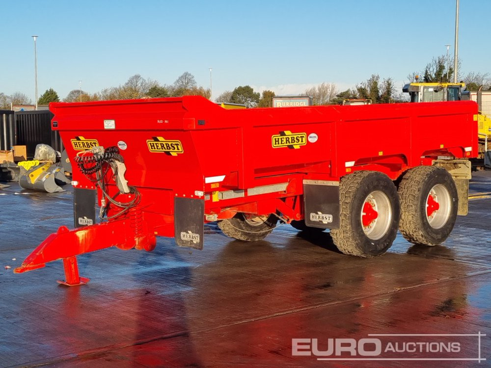 2024 Herbst Twin Axle 14 Ton Dump Trailer, Sprung Draw Bar, Air Brakes, Hydraulic Tailgate - Farm trailer: picture 1 2024 Herbst Twin Axle 14 Ton Dump Trailer, Sprung Draw Bar, Air Brakes, Hydraulic Tailgate - Farm trailer: picture 1