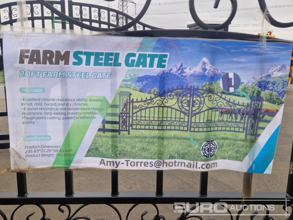 Construction equipment Unused 20' Farm Steel Gate: picture 11