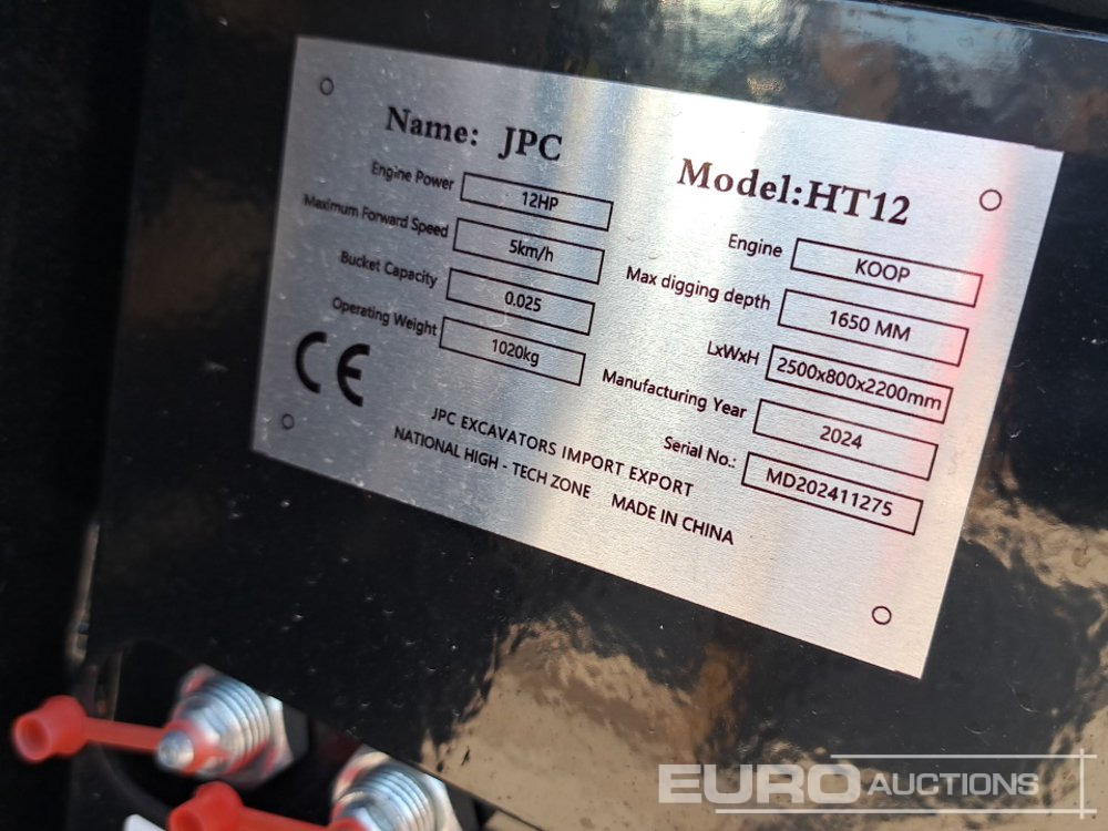 Mini excavator Unused 2024 JPC HT12: picture 34