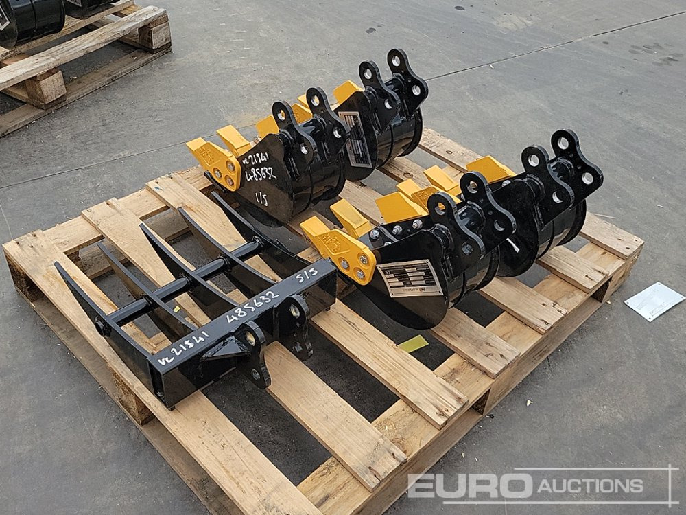 Unused 2025 Machpro 8", 8", 8", 8" Digging Bucket, 16" Rake 25mm Pin to suit Mini Excavator - Bucket: picture 3 Unused 2025 Machpro 8", 8", 8", 8" Digging Bucket, 16" Rake 25mm Pin to suit Mini Excavator - Bucket: picture 3