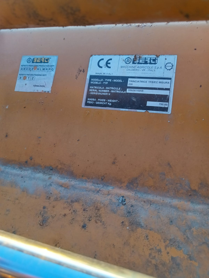Trincia posteriore usata Berti TFB EC 220 - Flail mower: picture 2 Trincia posteriore usata Berti TFB EC 220 - Flail mower: picture 2