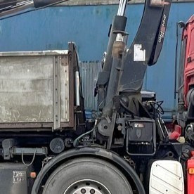 Tipper, Crane truck MAN TGA 8x4 Hydrodrive: picture 13