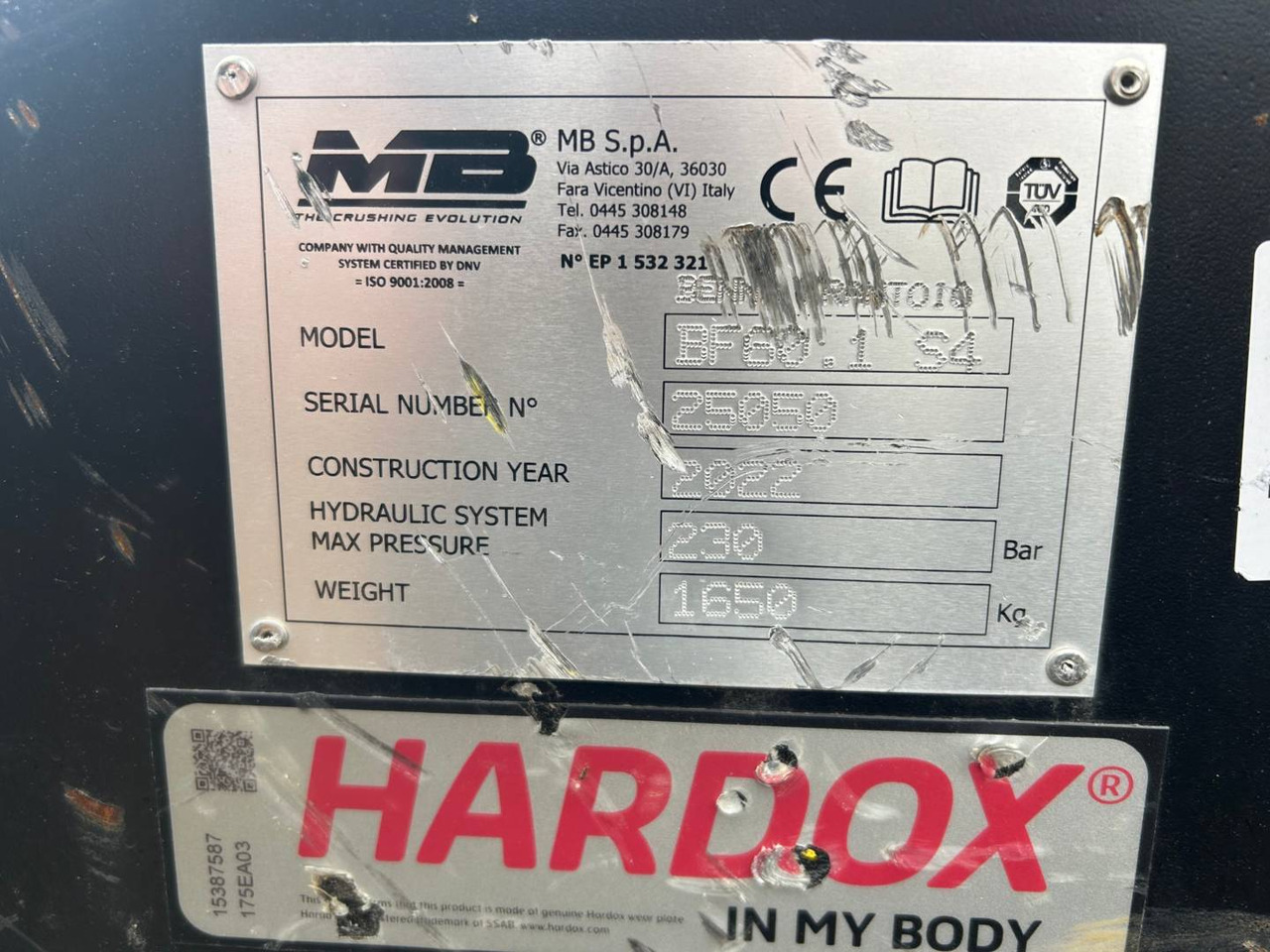 MB BF60/MB - Bucket for Construction machinery: picture 3 MB BF60/MB - Bucket for Construction machinery: picture 3