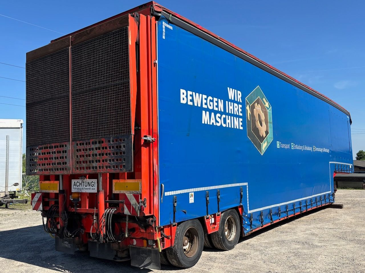 Dinkel hydr. Tiefbett, Rampen, Edscha, Verbreiter, Lenk - Low loader semi-trailer: picture 1 Dinkel hydr. Tiefbett, Rampen, Edscha, Verbreiter, Lenk - Low loader semi-trailer: picture 1